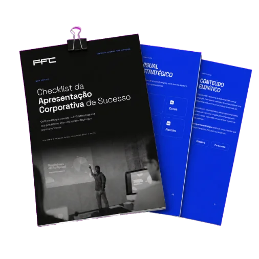 Capa do checklist da apresentação corporativa